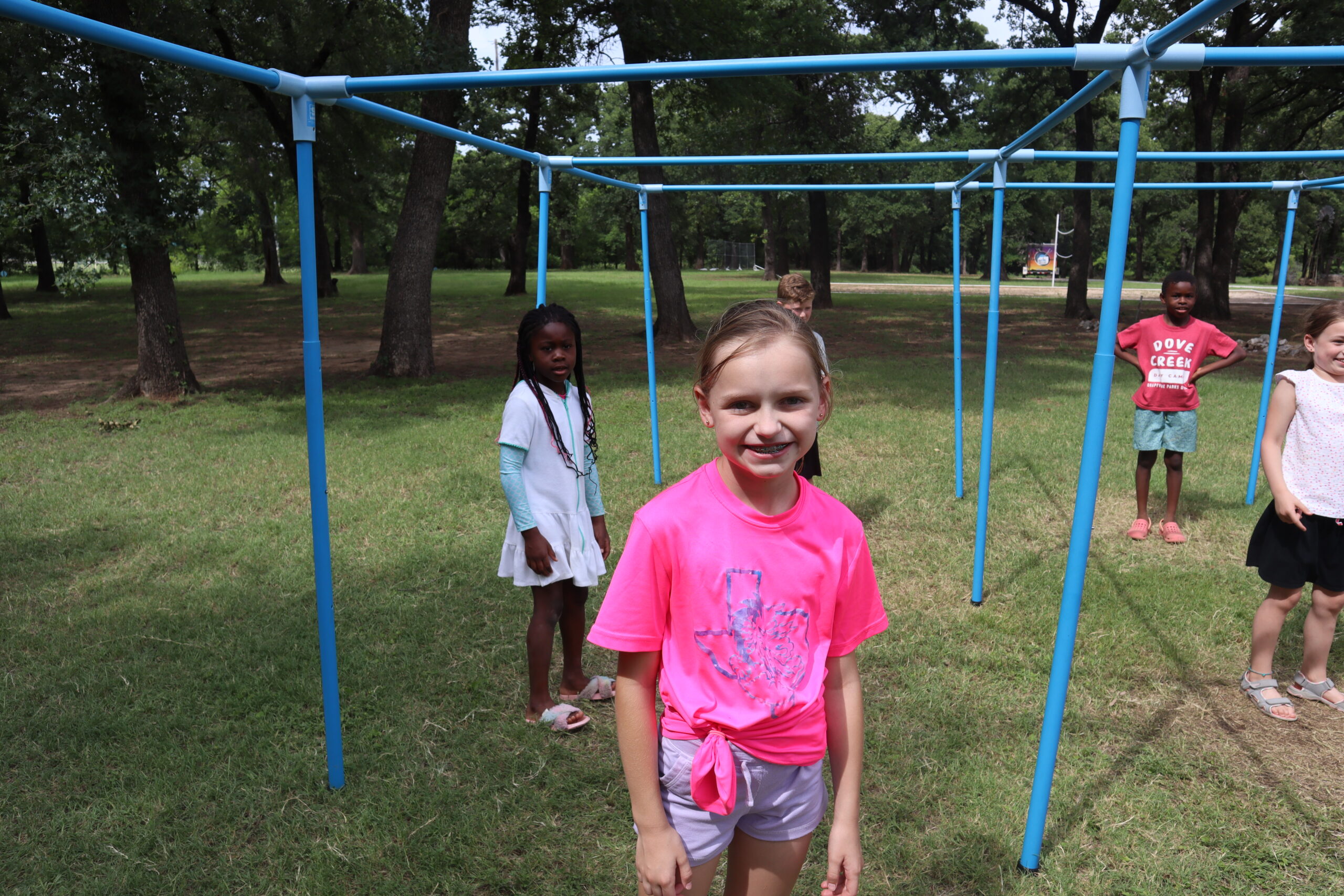 Kids playing 9square