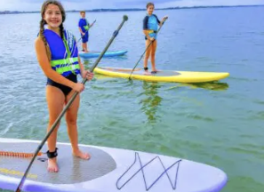 Teens on Paddleboards